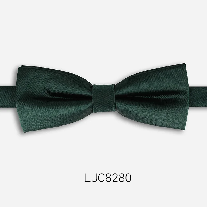 LJC8280 Новая мода Для мужчин с бантом Галстуки Для Свадьба Двойная Ткань узкая версия Боути клуб банкет вечернее галстук-бабочка с подарочной коробкой - Цвет: LJC8280