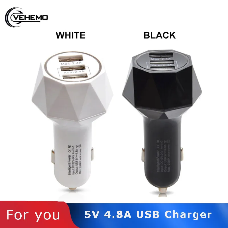 Автомобильное зарядное устройство с 3 USB портами 5 В 4 8 А|Адаптер питания| |