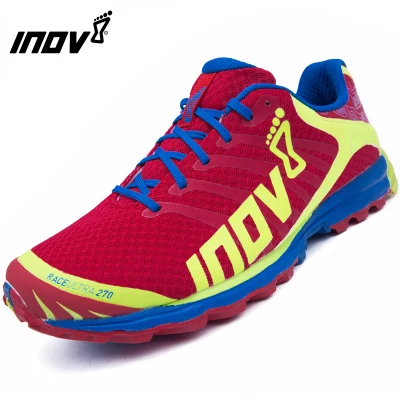 Мужская спортивная обувь для бега по бездорожью, Мужская профессиональная гоночная обувь, Легкие беговые кроссовки для марафона, INVO-8, 270 - Цвет: Красный