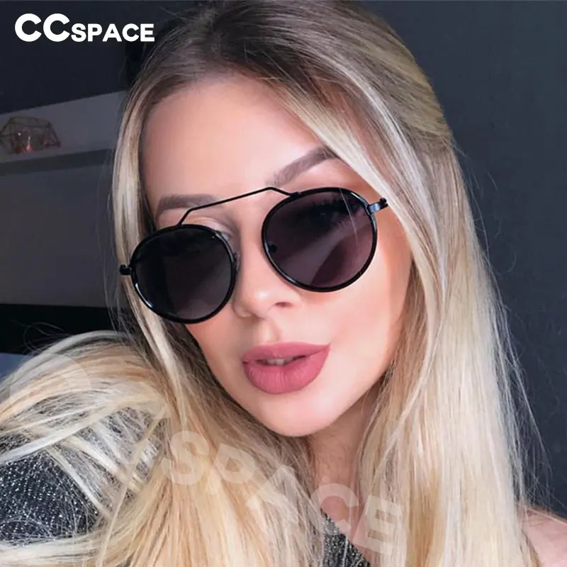48044 паровые панк Круглые Солнцезащитные очки для мужчин и женщин модные UV400 очки