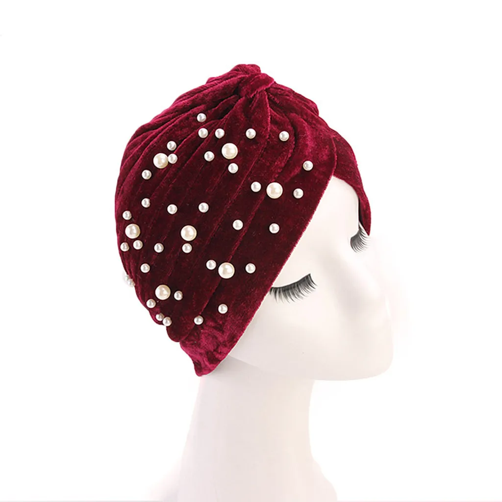 Women India Muslim Stretch Cotton Floral Turban Hat Head Scarf Wrap Cap beanie bucket hat cap winter hats for women шапка