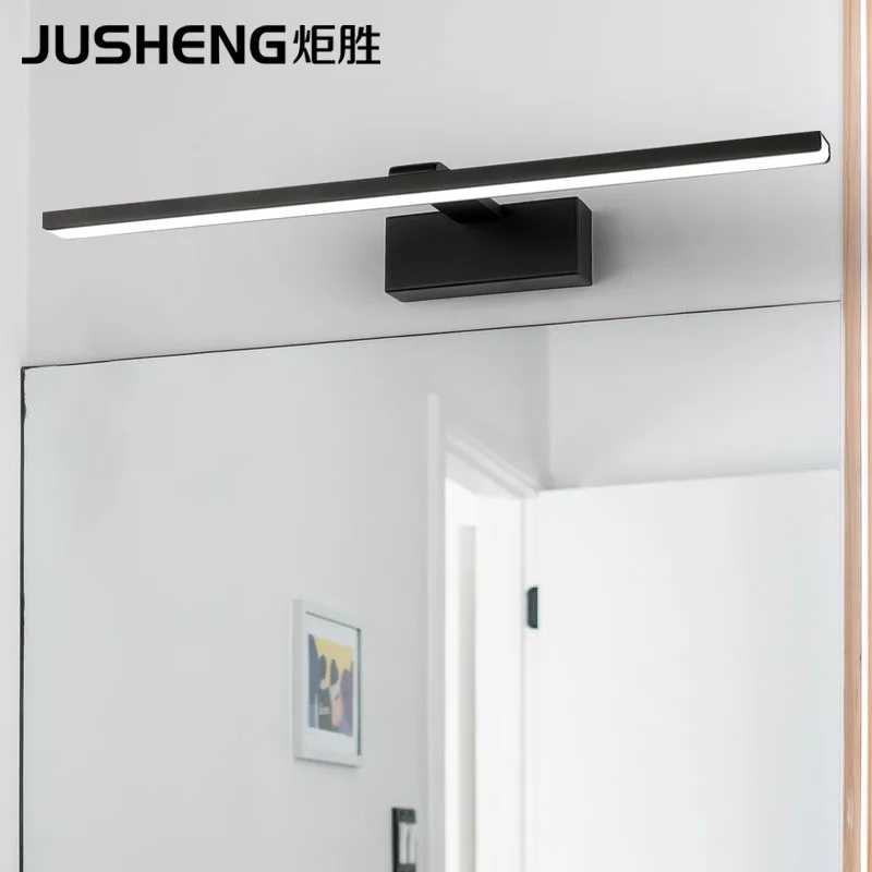 

Ju sheng New Style LED Mirror Front Light Toilet Bathroom jing zi deng Modern Minimalist Hotel Room Engineering Mirror Cabinet L