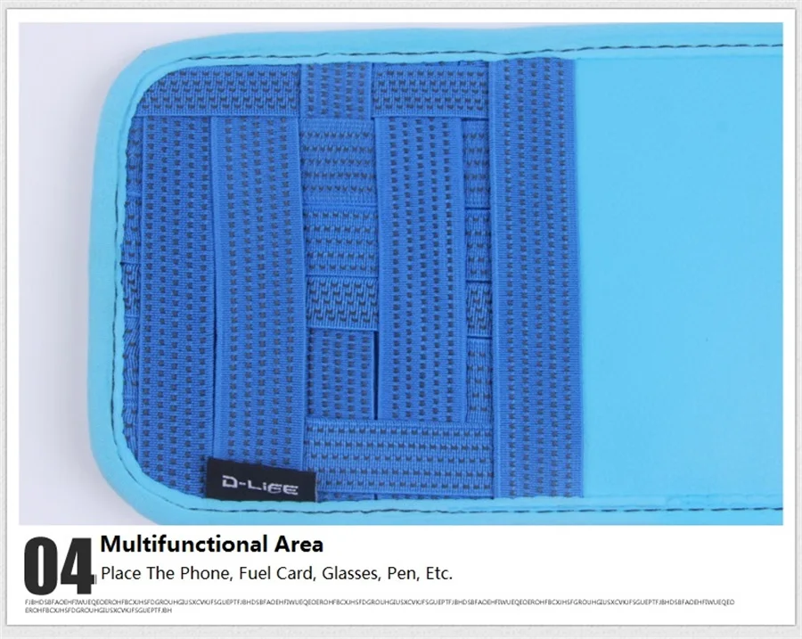 Multifunctional Car Sun Visor Car CD Glasses Fuel Card Mobile Phone Storage Bags Car Cab Co-pilot Interior Decoration Travel Bag