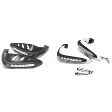 1 пара универсальная защита рук для мотоциклов мотокросса защита рук один комплект комбинированный Руль Протектор с светодиодный указатель поворота