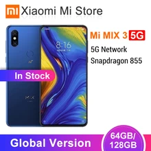 Глобальная версия Xiaomi mi x 3 5G сетевой смартфон 6 ГБ 64 Гб/128 ГБ Snapdragon 855 6,3" слайдер экран 24 МП фронтальная камера QC 4,0