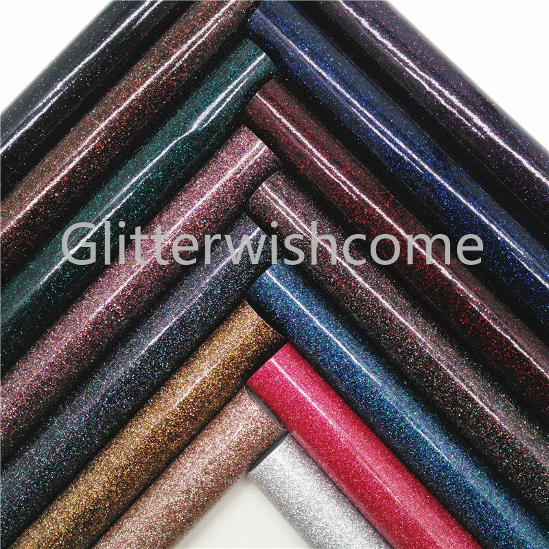Винил Glitterwishcome размера A4 21 х29 см для бантов гладкая блестящая кожаная ткань листы