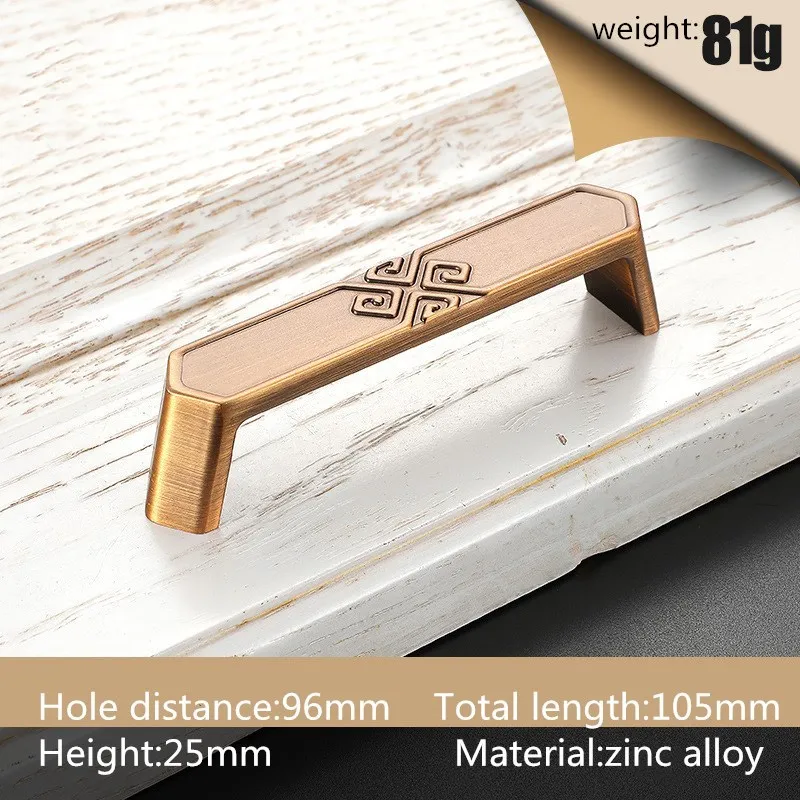 coffee 96mm KK&FING античные матовые бронзовые ручки для шкафа из цинкового сплава ручки для ящиков кухонный шкаф дверные ручки для гардероба мебельная фурнитура - Цвет: coffee 96mm