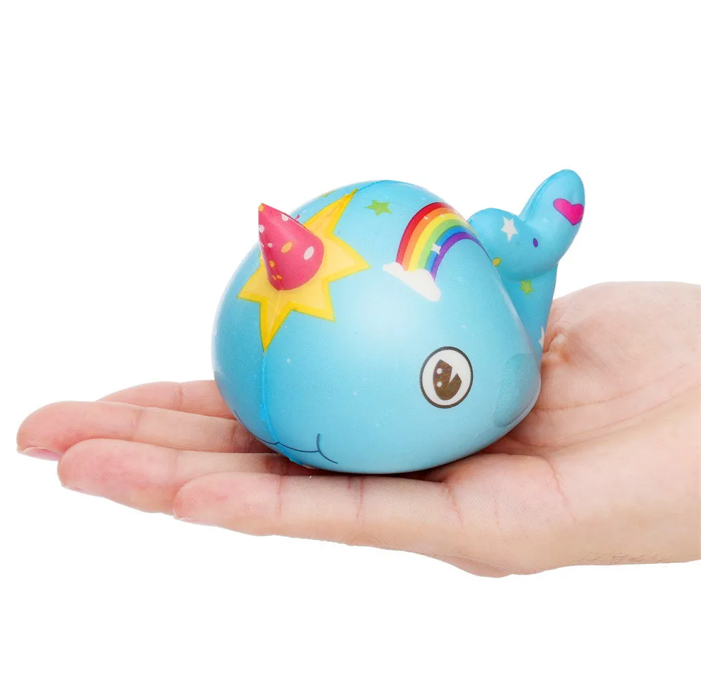 Cartoon Whale Super Slow Rising Animal Toys For Children Birthday Funny Gift Antistress Relieve Stress Cure Gift #A