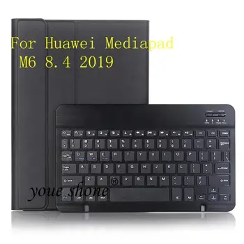 

Case Keyboard For Huawei Mediapad M6 8.4 2019 Tablet Slim Smart Leather Case for Huawei M6 10.8 Keyboard Cover+Gift.