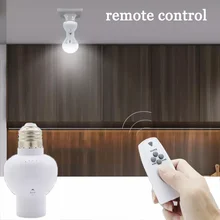 

Wireless Remote Control Lamp Holder Dimmable E27 85-265V Bulb LED Night Light with Timer Suitable for Home, Office