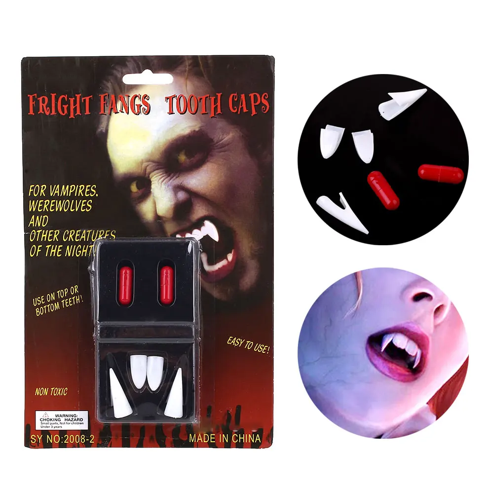Зубные протезы Хэллоуин Косплей Призрак зубы реквизит для взрослых костюм