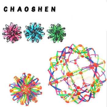 

1pcs Unique And Colorful Baby Throwing Ball Stretching Shrinking Ball Sphere Kindergarten Ring Stretch Expanding Ball Toys
