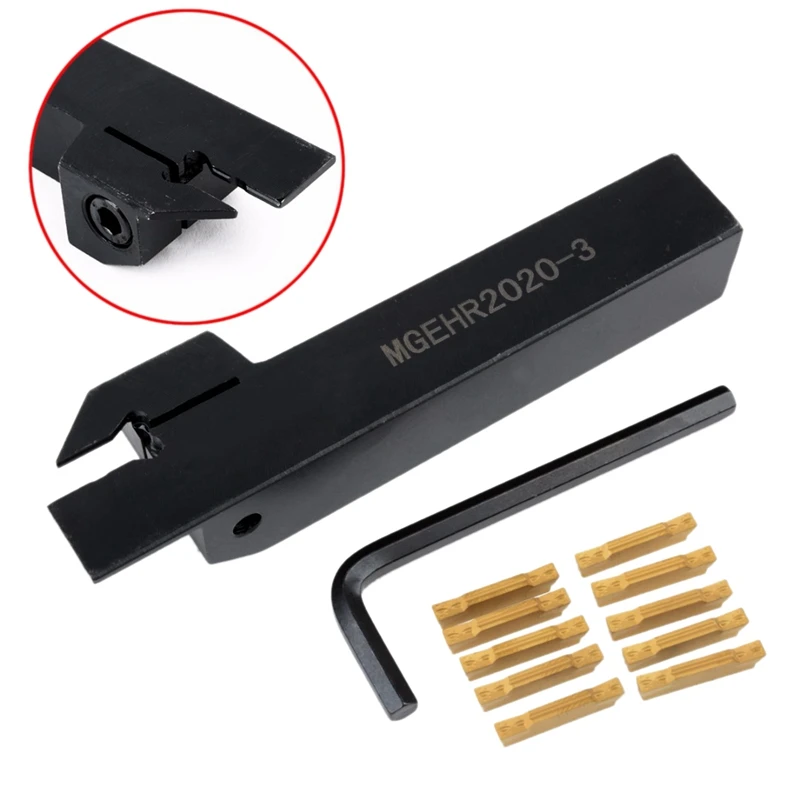 BMBY-10pcs Mgmn300-M вставки+ Mgehr2020-3 правосторонний держатель для инструментов Расточная штанга с гаечным ключом для токарного станка режущий токарный инструмент