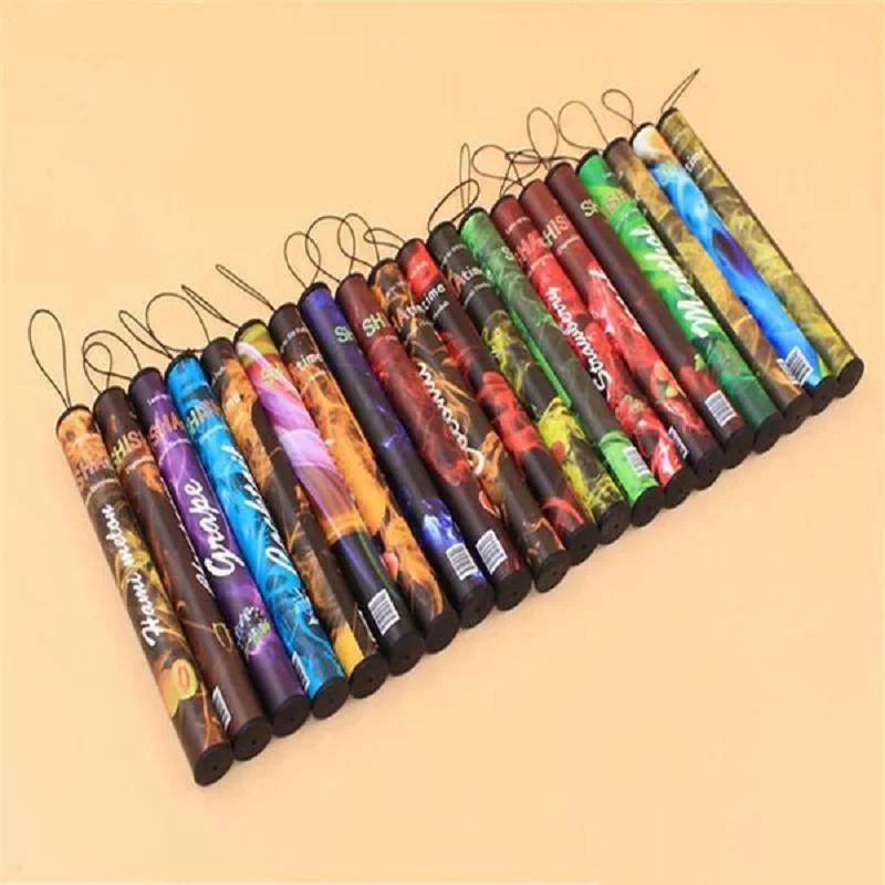 Tanie 20 sztuk więcej partii 500 Puffs Shisha czas Stick Pen przenośne wiele smaków elektroniczny papieros owoce smak jednorazowe Stick Pen
