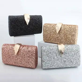 

Women Evening Clutch Bag Glitter Purse Fashion Handbags for Dance Wedding Party Prom Bride,Champagne