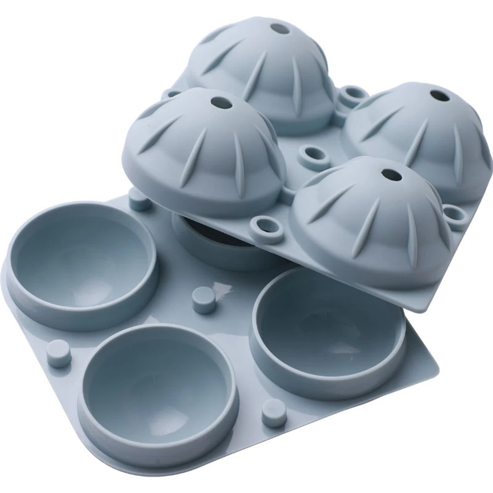 

Ice Ball Maker Mold Round Ice Ball Spheres Shape Ice Cube Mold Whiskey Ice Ball Silicone Maker DIY Tray Mold with 4 Cup and Lid