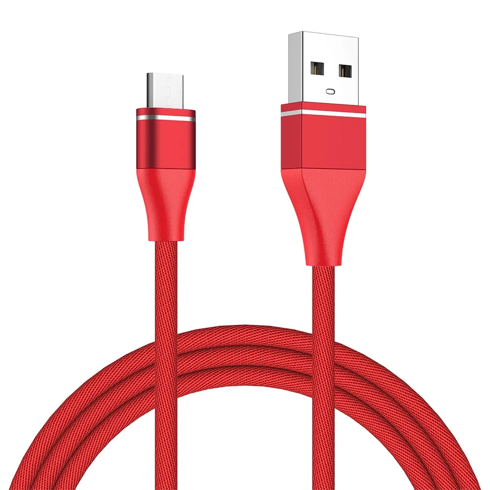 MUSTTRUE USB Micro кабель для HUAWEI xiaomi htc кабель для передачи данных 0,25 м 1 м 2 м 3 м micro usb провод для samsung s7 Micro зарядное устройство - Цвет: Red