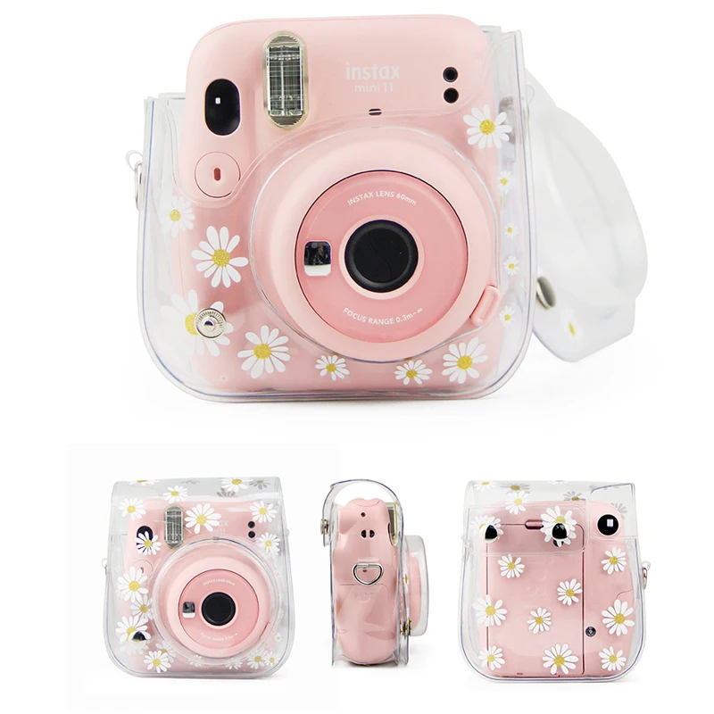 for Fujifilm Instax Mini 11 Camera Accessory Artist Oil Paint PU Leather Instant Camera Shoulder Bag Protector Cover Case 4