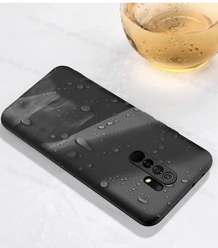 Перейти на Алиэкспресс и купить Чехол для Xiaomi Redmi 9A, мягкий жидкий силиконовый чехол для телефона Redmi 9 9C 10X Note 9 9S 8 Pro, защитный чехол для Xiaomi Redmi 9