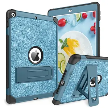 

BENTOBEN Protective Case For iPad 7th Generation Glitter Sparkly 3 Layers Heavy Duty Cover for Apple iPad 10.2 2019 Rose Gold