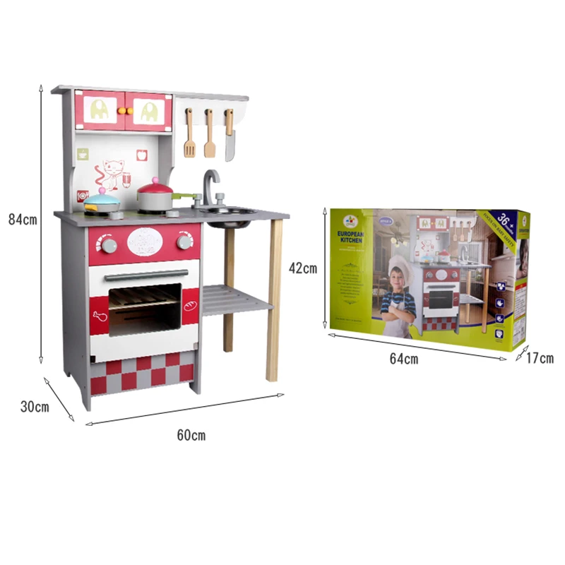 Wooden Kitchen Toys Pretend Play Cooking Toys Tableware Sets Real life Cosplay Baby Wooden Toy  Kitchen Cooking Simulation