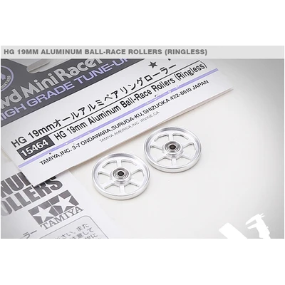 tamiya 15464 19 мм алюминиевая шариковая гоночная роликовая безкольцевая валковая, с числовым программным управлением для tamiya mini 4wd racing car 324 store - Цвет: 1 pack CNC