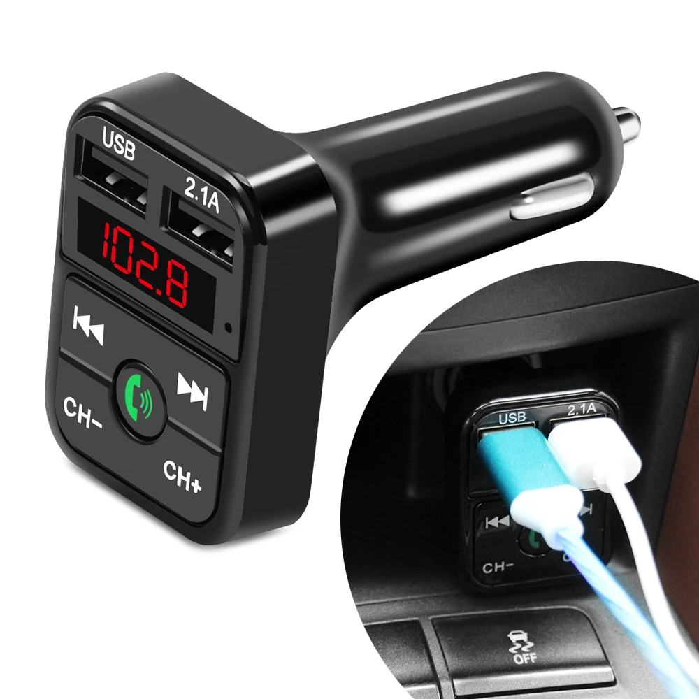 Автомобильное зарядное устройство с Bluetooth-совместимым автомобильным MP3-плеером