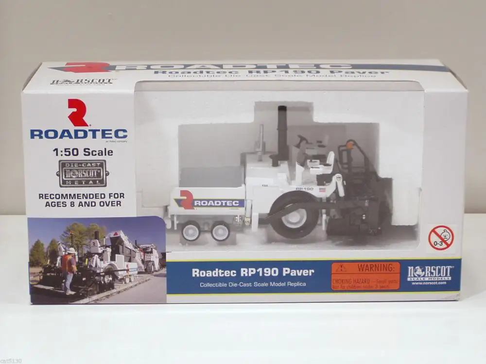 Norscot 1/50 Roadtec RP190 Road Paver Diecast Model Collection 584374