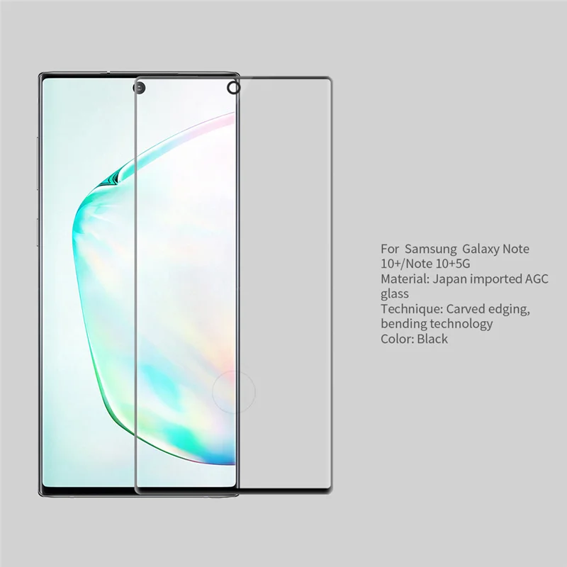 Для samsung Galaxy Note 10 plus протектор экрана из закаленного стекла NILLKIN полное покрытие 3D CP+ MAX для samsung Galaxy Note 10