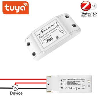 

Tuya Zigbee Smart Light Switch Module Universal 3.0 On/Off Controller 16A 4000W Switch APP Remote Control Smart Home Module AC