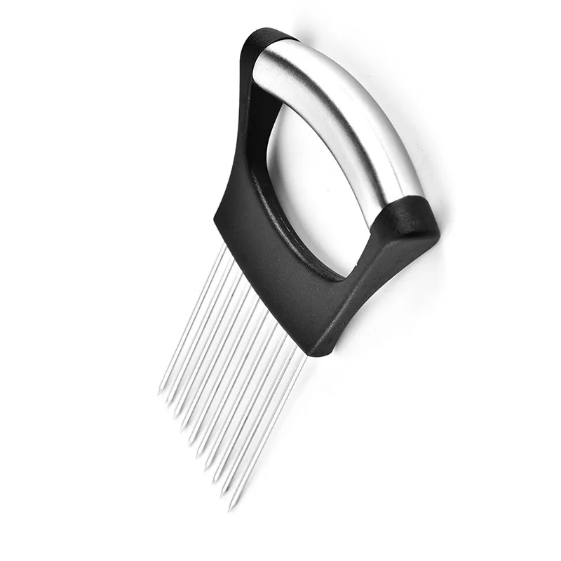 Support de tranche d'oignon Fourchette à oignon en acier inoxydable Épingle  ​à steak Trancheuse à Assistant de Tranche de Nourriture, trancher Les  légumes, Fourchette Porte Oignon, Onion Holder Slicer : : Cuisine