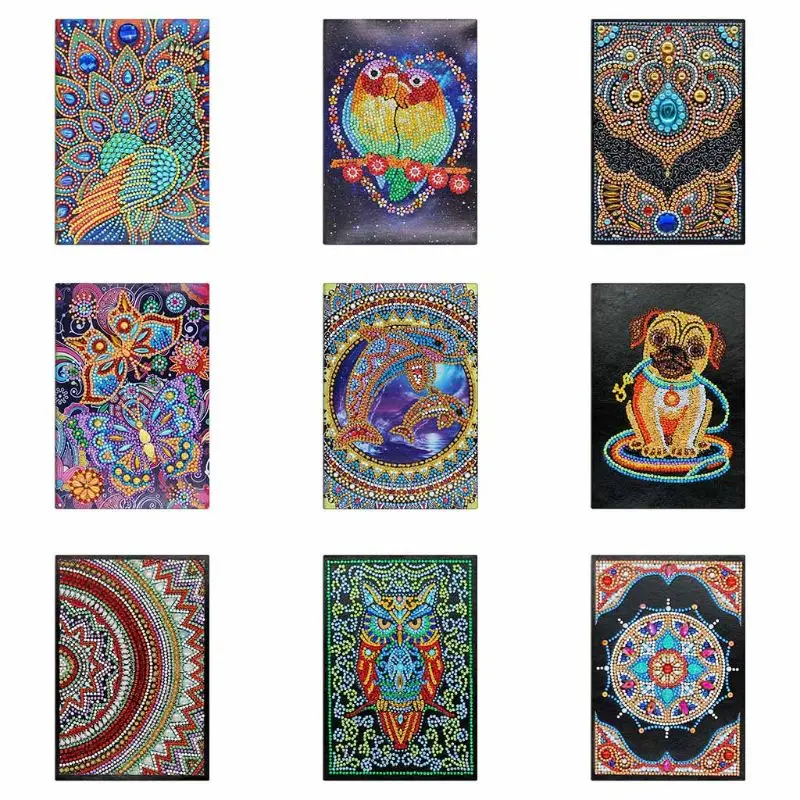 50 Pages Diamond Painting Notebook Peacock DIY Special Shaped Embroidery Cross Stitch A5 Diary Book Craft 50 Pages Diamond Painting Notebook Peacock DIY Special Shaped Embroidery Cross Stitch A5 Diary Book Craft