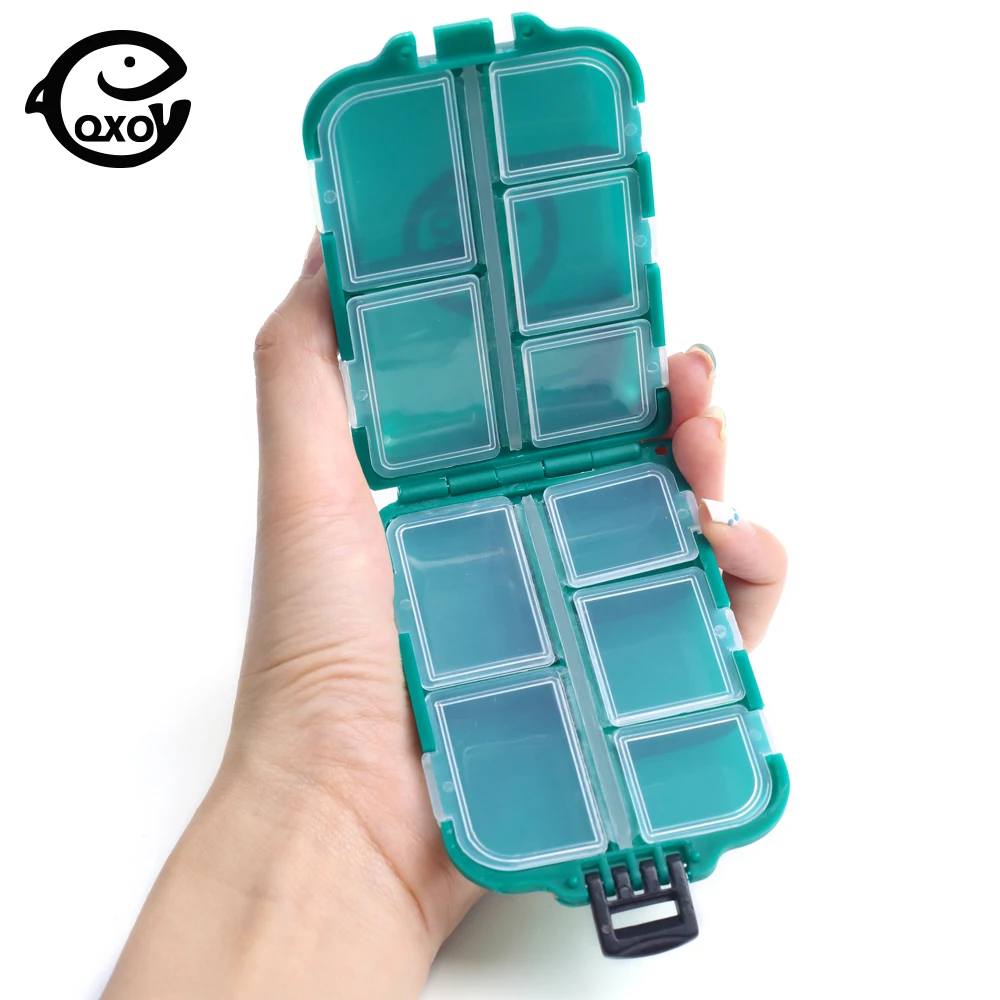 Fishing Tackle Box Small Fishing Lure Organizer Tray Mini Tackle Box With  Dividers Tackle Box For Carp Fishing With Clear Cover - AliExpress