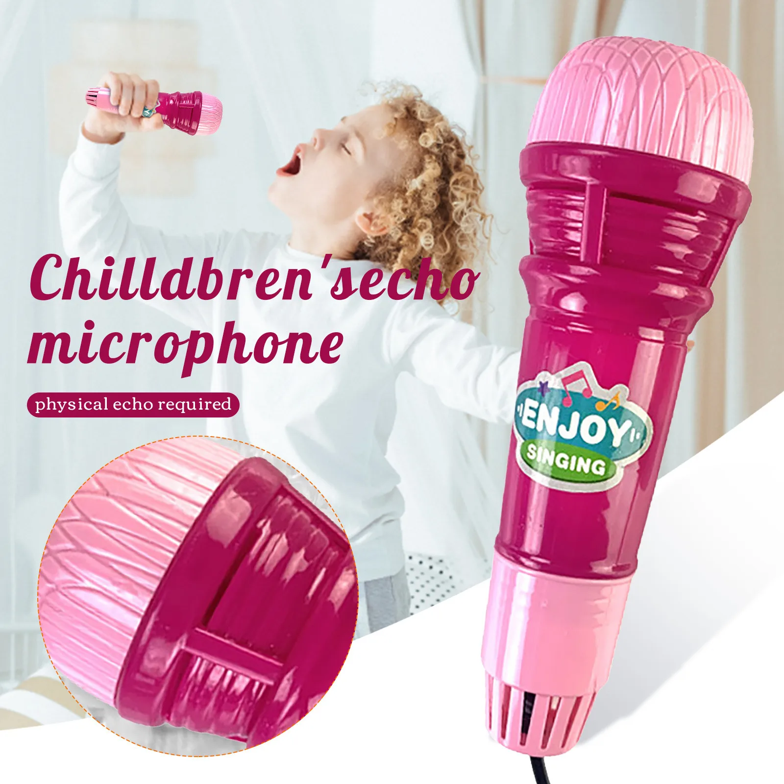 2021 New Echo Microphone With Light Sound Echo Toys Children's Gift