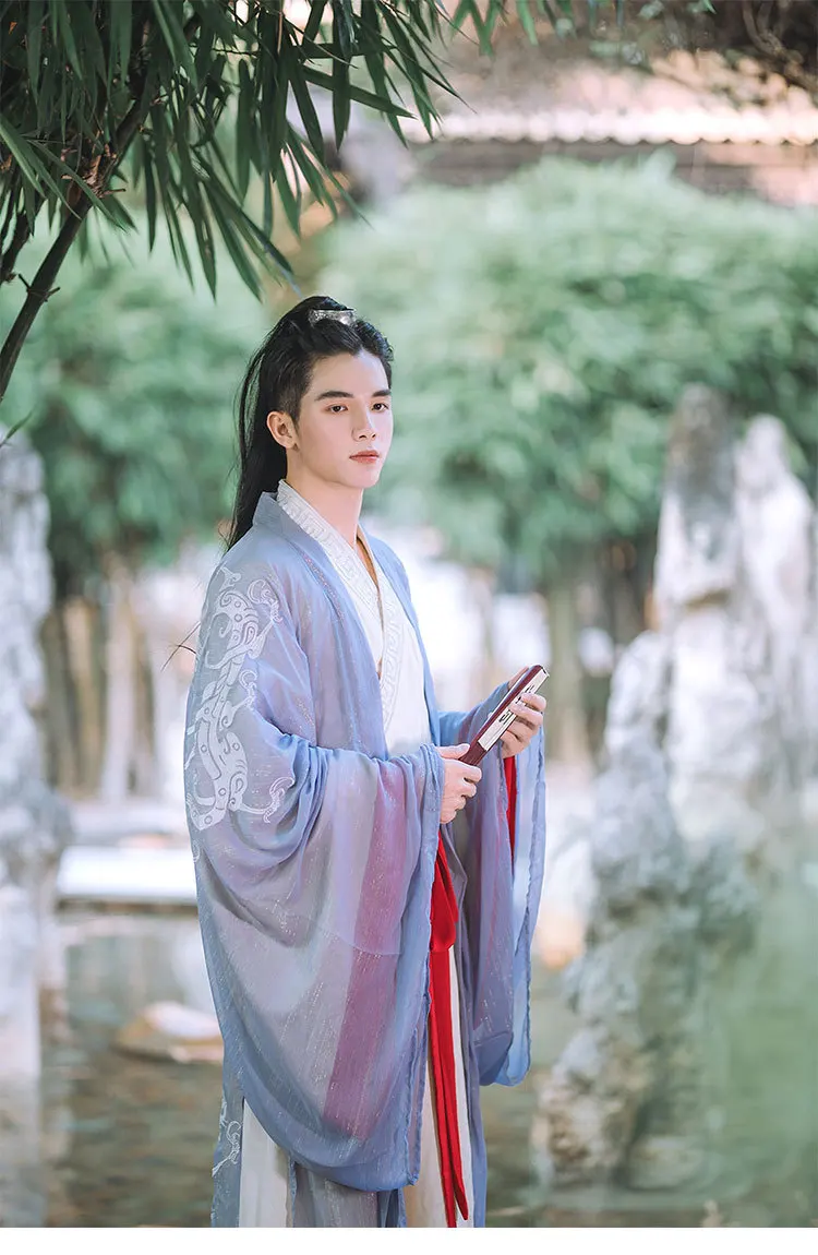Древний Hanfu одежда Для женщин Классическая платье для танцев производительность Костюмы этап Длинные рукава Для мужчин Вышивка костюмы Tang DNV12457
