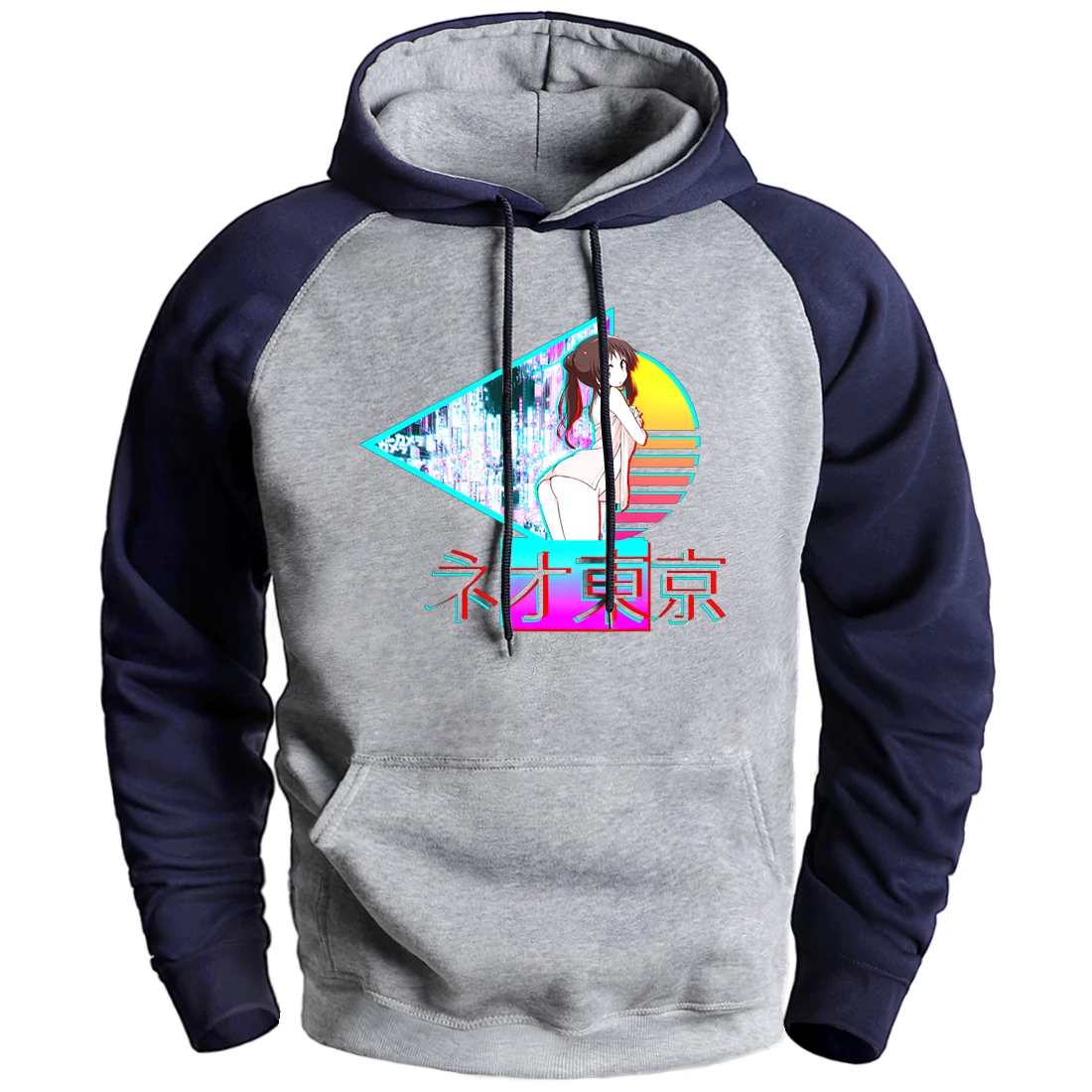 

Men Winter Fleece Hoodies Japanese Anime Girls Casual Loose Soft High Quality Hip Hop Streetwear Soild Color Supoleron Hombre