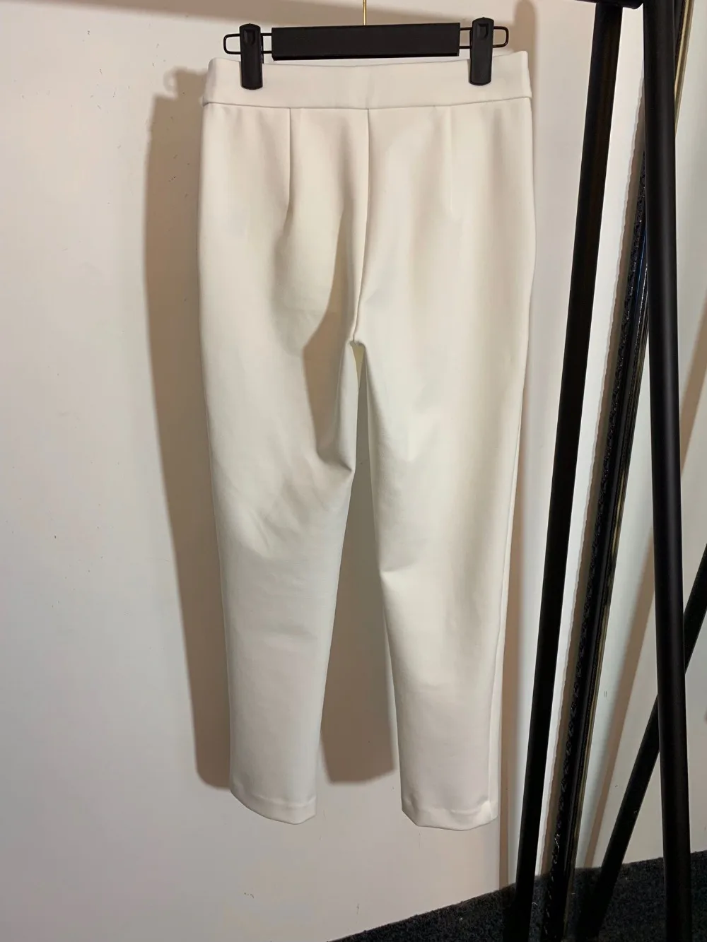 11,15 модные новые повседневные брюки с высокой талией и надписью на одной пуговице