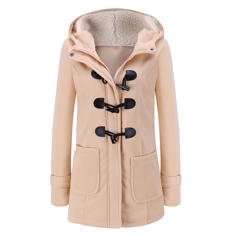 CAMEL ANSELF Женская куртка с капюшоном Зимняя парка пальто 3XL 5XL Плюс Размер Теплый вещевой пуговица для пальто молния спереди верхняя одежда женское пальто - Цвет: CAMEL