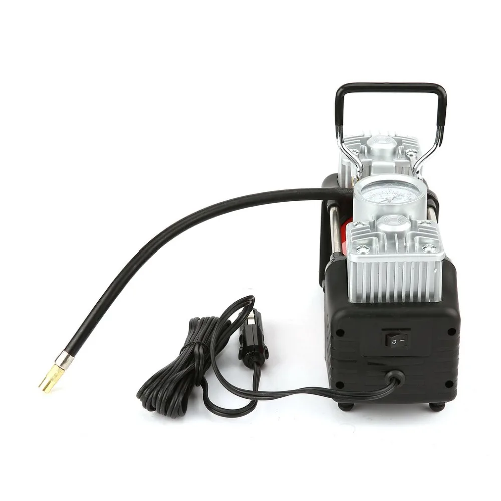 12V 150PSI Портативный аварийного сверхмощный 2 цилиндра автомобильный воздушный компрессор шин насос Универсальный для автомобилей грузовых велосипедов