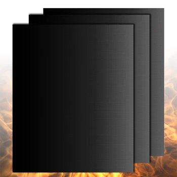 

3PCS Non-stick BBQ Grill Mat Baking Mat Barbecue Outdoor BBQ Tools Pad Reusable Cooking Plate Kitchen Tools Easily Cleaned Mat