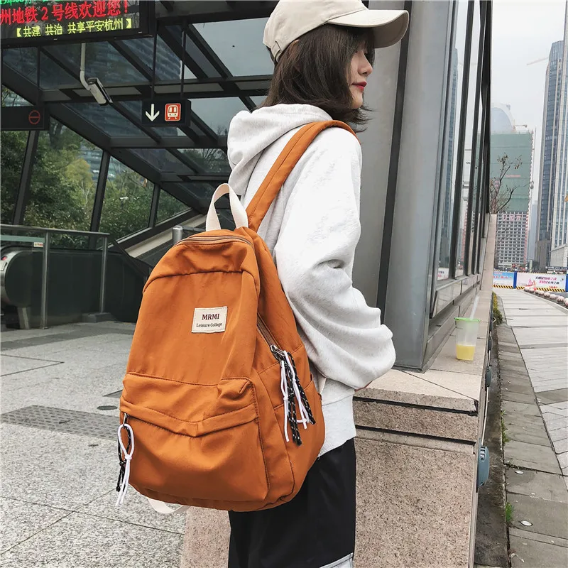 atinfor Women Backpack Travel Retro Waterproof Canvas Nylon Backpack School Bags for Teenagers Girls Bookbag Mochilas 5