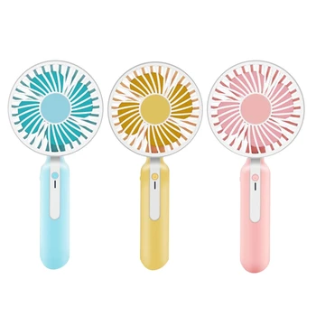 

Portable Handheld Mini Fan With Rechargeable Built-In Battery 1200Ma Usb Port Handy Mini Fan