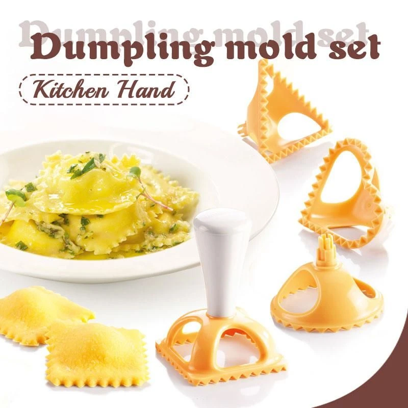 Ravioli Maker Mold DIY Italian Raviolis Mold Plastic Dumplings Ravioli Tray and Press Practical Ravioli cutter Round