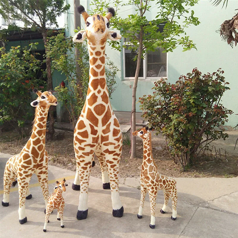 Большой жираф, плюшевая игрушка, поп, мягкая, гигантская, имитирующая животное, жираф, Детская кукла, милые плюшевые игрушки, плюшевая/нано кукла унисекс