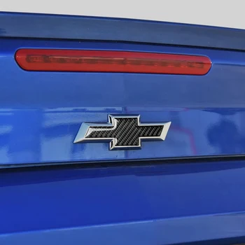 

For Chevrolet Camaro 2017-2019 Carbon Fiber Interior Rear Logo Decoration Sticker Car Accessories