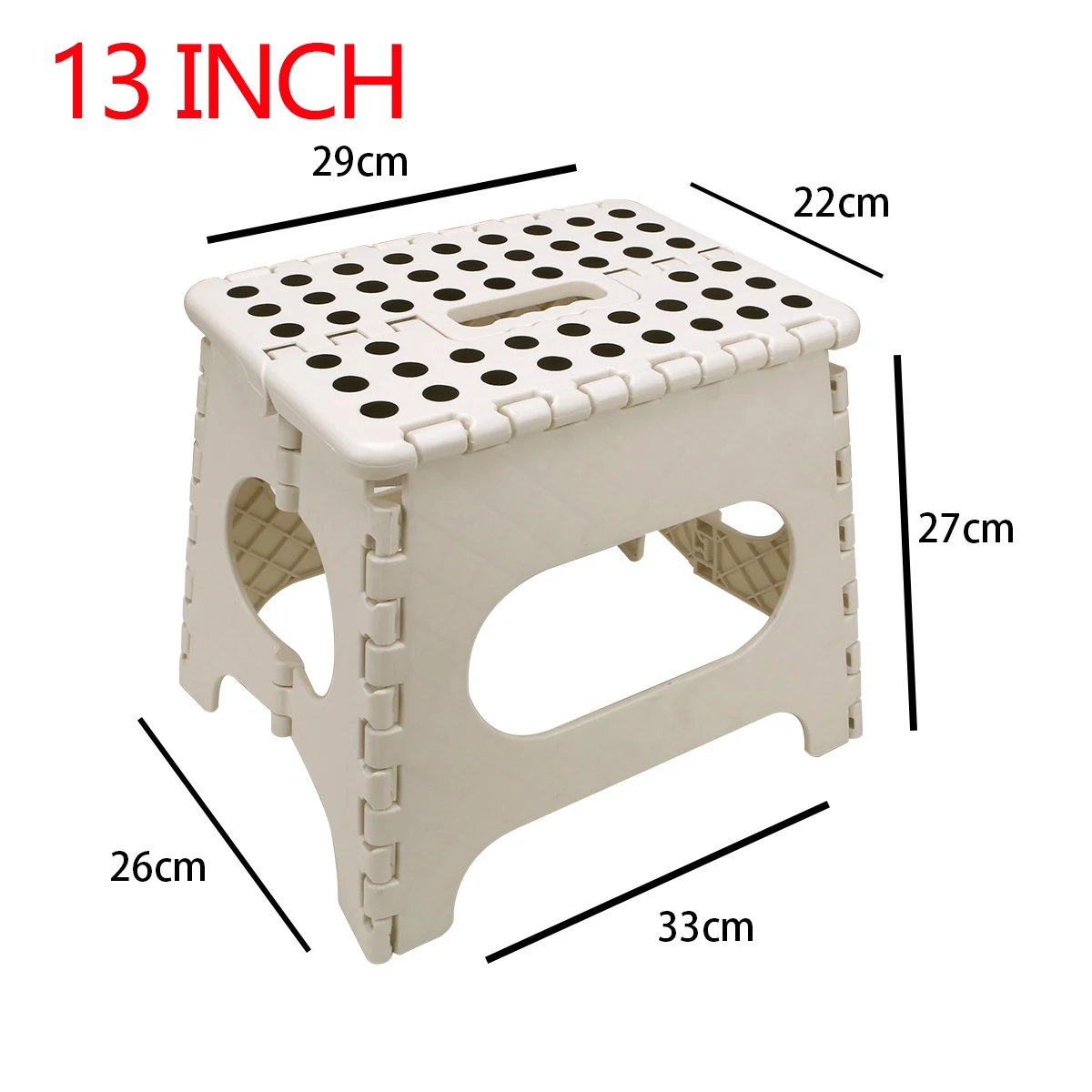 9/13inch Height Folding Step Stool Super Strong Stepping Stools Premium Heavy Duty Foldable Stool For Kids Adult Garden Bathroom