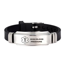 Гравируемый медицинский алерт ID браслет диабет эпилепсия Альцгеймер аллергия SOS для женщин мужчин персонализированные ювелирные изделия