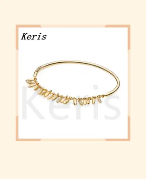 

100% 925 silver sterling 567715cz floating brightness bangle grains exquisite luxury feminine gift jewelry