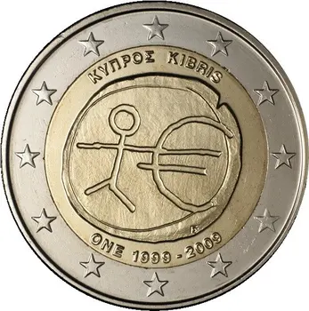 

Cyprus 2009 EU 10th Anniversary 2 Euro Commemorative Coin Unc 100% Real Genuine Original Coin,comemorative Collection Coins