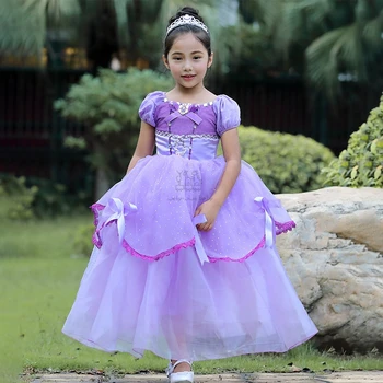 

Baby Girl Anna Elsa Dress Frozen 2 Princess Cinderella Sofia Fancy kids clothes for Christmas Party Costume Snow Queen Cosplay